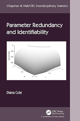 parameter redundancy and identifiability 1st edition diana cole b089t5wbwg, 978-1498720878