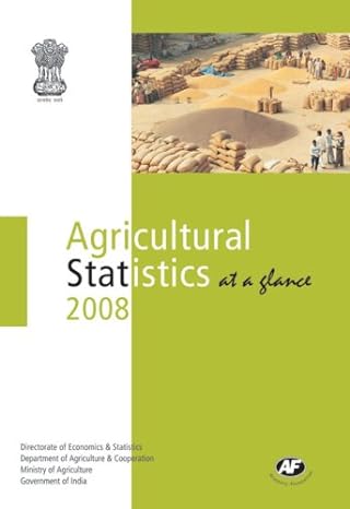 agricultural statistics at a glance 2008 1st edition directorate of economics statistics department of