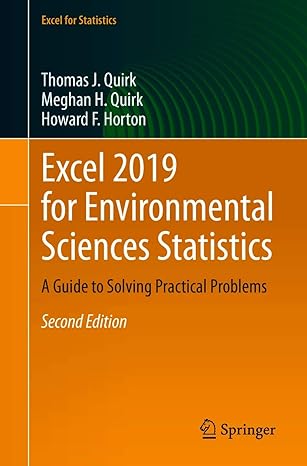 excel 2019 for environmental sciences statistics a guide to solving practical problems 2nd edition thomas j