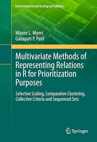 multivariate methods of representing relations in r for prioritization purposes selective scaling comparative