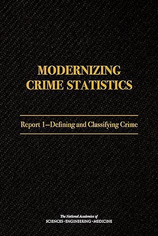 modernizing crime statistics report 1 defining and classifying crime 1st edition and medicine national