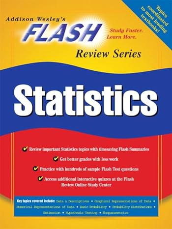 flash review introduction to statistics 1st edition julie sawyer 0201774666, 978-0201774665