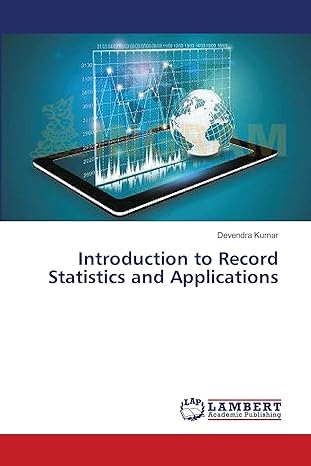 introduction to record statistics and applications 1st edition devendra kumar 3659203831, 978-3659203831