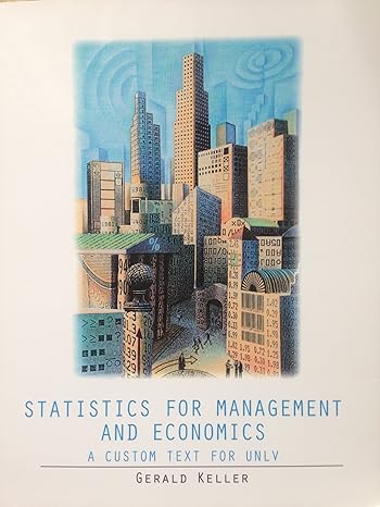 statistics for management and economics a custom text for unlv online access card 1st edition gerald keller