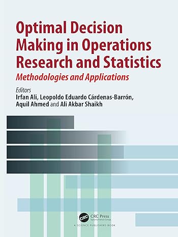 optimal decision making in operations research and statistics methodologies and applications 1st edition
