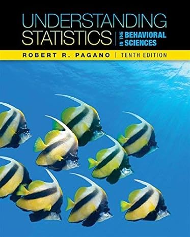 understanding statistics in the behavioral sciences quantitative methods in psychology hardcover 2012 10 ed