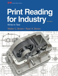 print reading for industry 10th edition walter c. brown, ryan k. brown 1631260510, 163126950x,