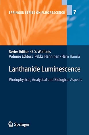 lanthanide luminescence photophysical analytical and biological aspects 2011 edition pekka hanninen ,harri
