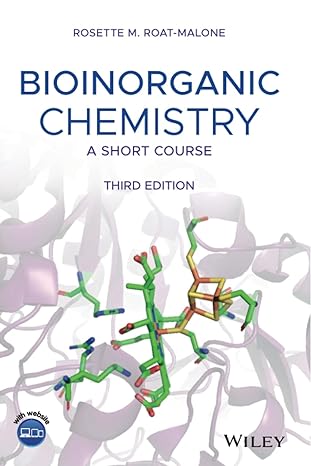 bioinorganic chemistry a short course 3rd edition rosette m. roat-malone 1119535212, 978-1119535218