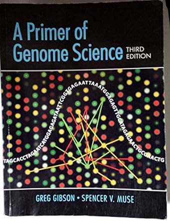 a primer of genome science 3rd edition greg gibson ,spencer v. muse 0878932364, 978-0878932368