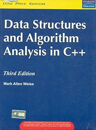 data structure and algorith analy in c++ 3rd edition m.a. weiss 8131714748, 978-8131714744