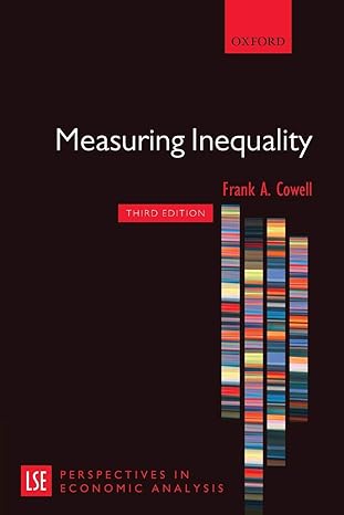 measuring inequality 3rd edition frank cowell 019959404x, 978-0199594047