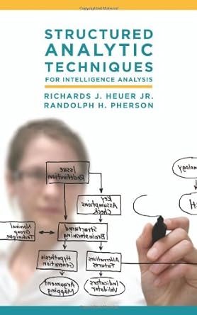 structured analytic techniques for intelligence analysis 1st edition richards j. heuer jr. ,randolph h.