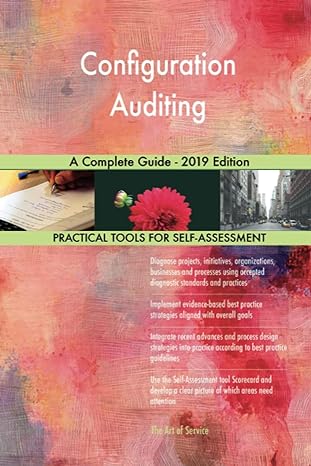 configuration auditing a complete guide 2019 2019th edition gerardus blokdyk 065553878x, 978-0655538783