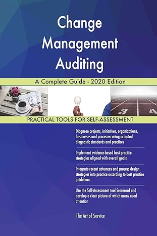 change management auditing a complete guide 2020th edition gerardus blokdyk 1867303299, 978-1867303299