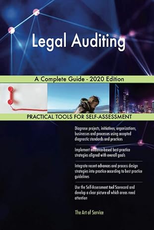 legal auditing a complete guide 2020th edition gerardus blokdyk 1867327651, 978-1867327653