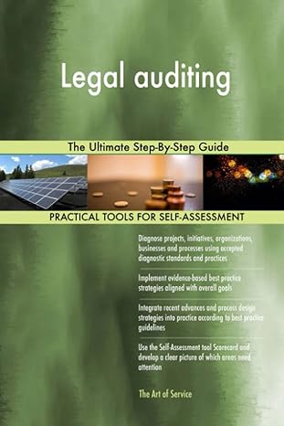 legal auditing the ultimate step by step guide 1st edition gerardus blokdyk 0655179208, 978-0655179207