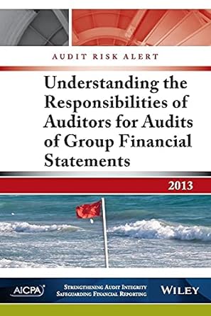 audit risk alert understanding the responsibilities of auditors for audits of group financial statements 1st