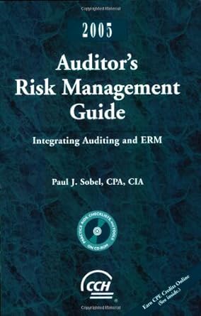 auditors risk management guide integrating auditing and erm 1st edition paul j sobel 0808089595,