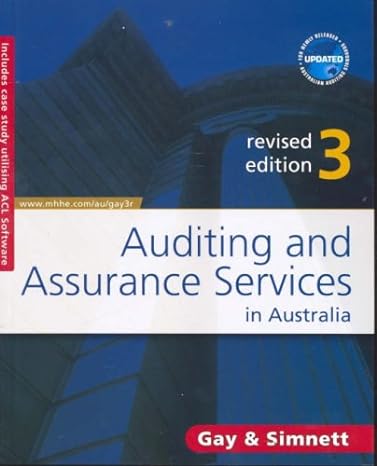 auditing and assurance services in australia 3rd revised edition g gay, simnett 0074717413, 978-0074717417