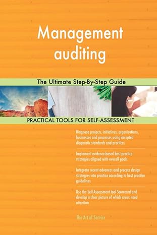 management auditing the ultimate step by step guide 1st edition gerardus blokdyk 0655180621, 978-0655180623
