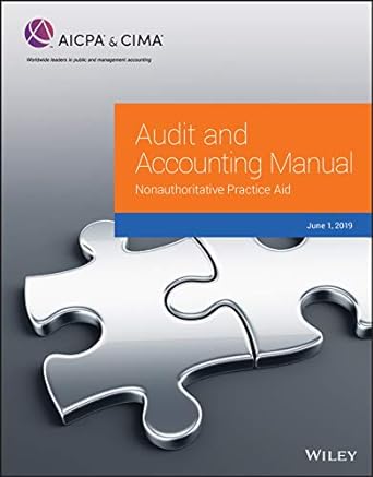 audit and accounting manual nonauthoritative practice aid 2019 1st edition aicpa 1950688003, 978-1950688005