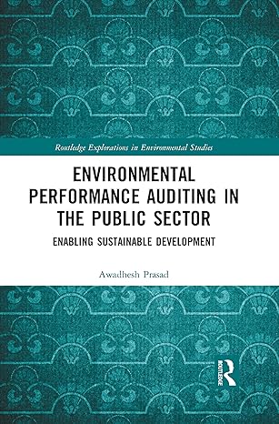 environmental performance auditing in the public sector enabling sustainable development 1st edition awadhesh