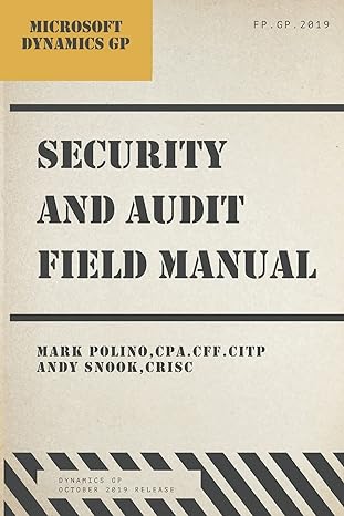 security and audit field manual 1st edition mark polino ,andy snook b088bdsx95, 979-8637490561