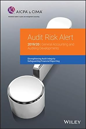 audit risk alert 2019/20 general accounting and auditing developments 2nd edition aicpa 1948306905,