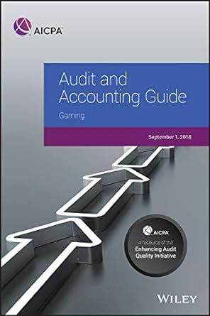 audit and accounting guide gaming 2018 1st edition aicpa 1948306093, 978-1948306096