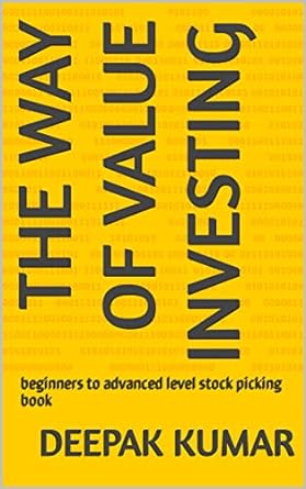 the way of vailu investing beginners to advanced level stock picking book in english 1st edition deepak kumar