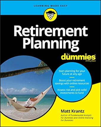 retirement planning for dummies 1st edition krantz 1119627575, 978-1119627579