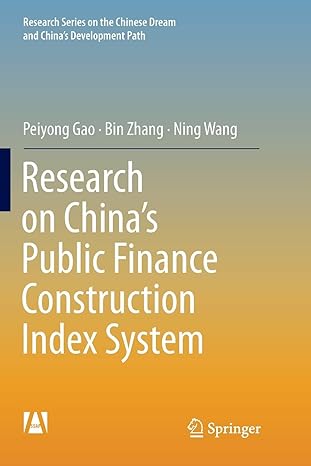 research on china s public finance construction index system 1st edition peiyong gao, bin zhang, ning wang
