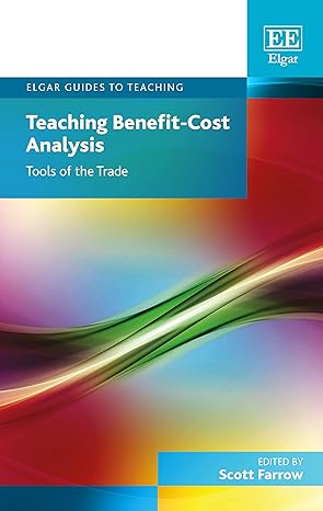 teaching benefit cost analysis tools of the trade 1st edition scott farrow 1789901065, 978-1789901061