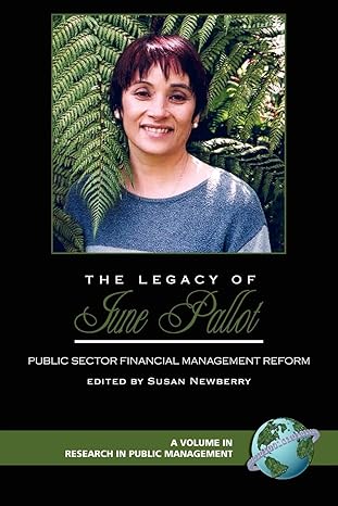 the legacy of june pallot public sector financial management reform 1st edition susan newberry 1593115350,