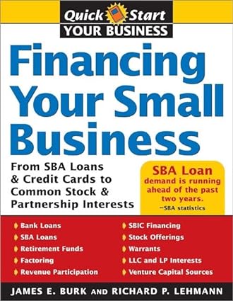 financing your small business from venture capital and credit cards to common stock and partnership interests