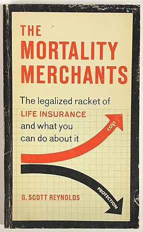 the mortality merchants 1st edition g. scott reynolds 0773610073, 978-0773610071