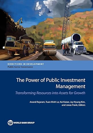 the power of public investment management transforming resources into assets for growth 1st edition anand