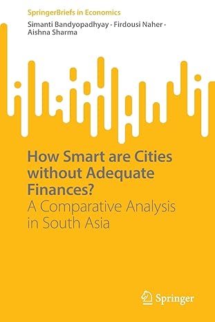 how smart are cities without adequate finances a comparative analysis in south asia 1st edition simanti