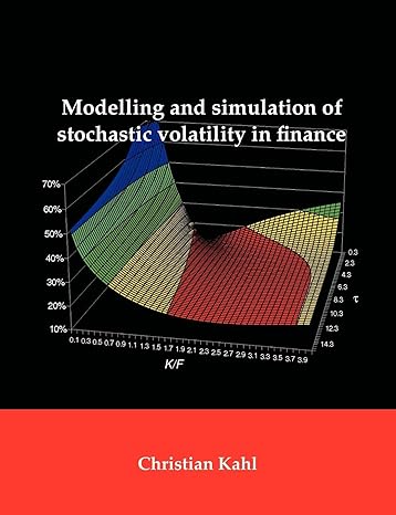 modelling and simulation of stochastic volatility in finance 1st edition christian kahl 1581123833,
