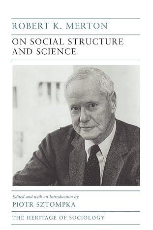 on social structure and science 1st edition robert k. merton ,piotr sztompka 0226520714, 978-0226520711