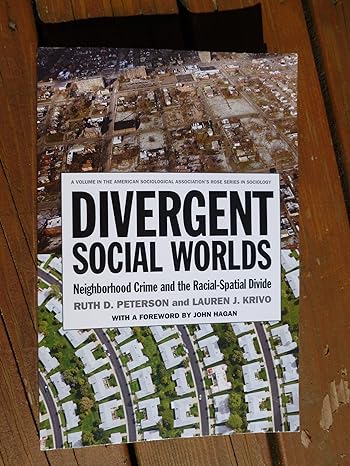 divergent social worlds neighborhood crime and the racial spatial divide 1st edition ruth d. peterson ,lauren
