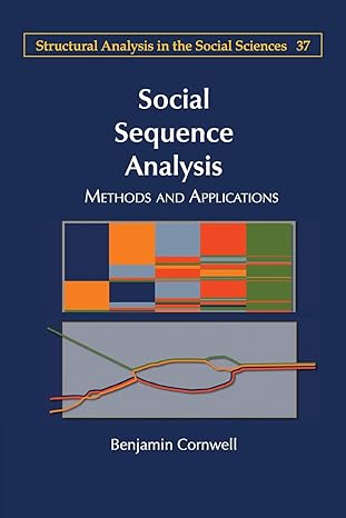 social sequence analysis 1st edition benjamin cornwell 1107500540, 978-1107500549