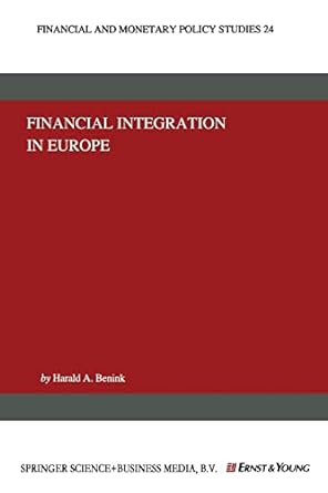 financial integration in europe 1st edition harald a. benink 9401048118, 978-9401048118