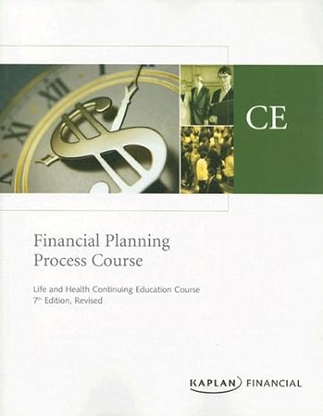 financial planning process course original edition kaplan financial 1419540076, 978-1419540073