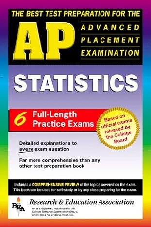 ap statistics test preparation 1st edition editors of rea 0878910824, 978-0878910823