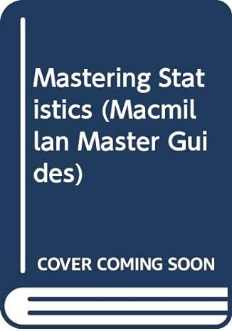mastering statistics 1st edition t j hannagan 0333312910, 978-0333312919