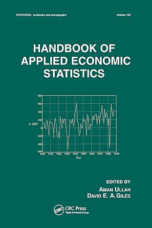 handbook of applied economic statistics 1st edition aman ullah 0367579375, 978-0367579371