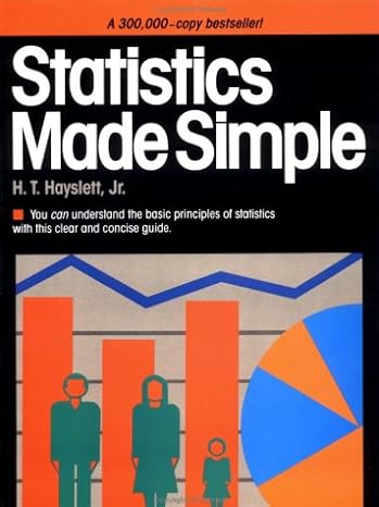 statistics made simple 1st edition h t hayslett jr 0385023553, 978-0385023559
