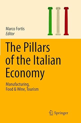 the pillars of the italian economy manufacturing food and wine tourism 1st edition marco fortis 3319820486,